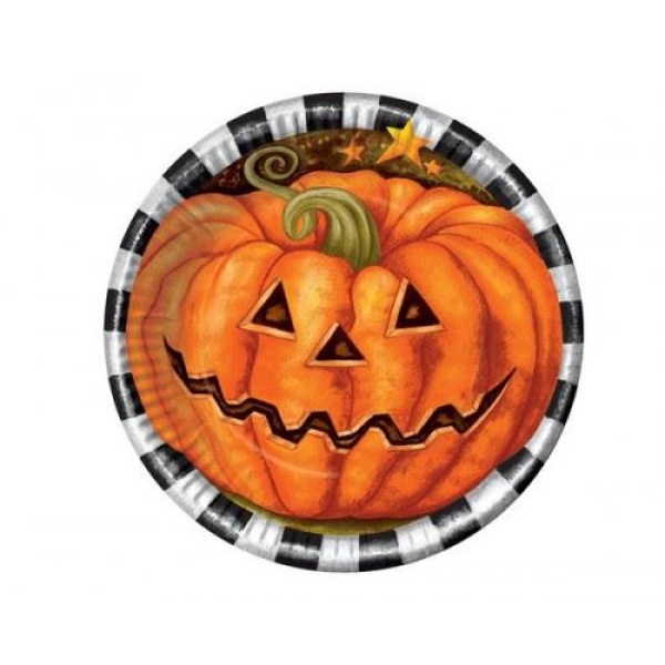 PLATES HALLOWEEN PARTY 22CM 6S