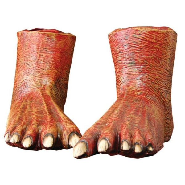 FEET COVERS LATEX FULL SIZE DEVIL PAIR