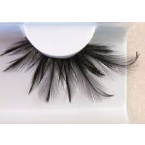 EYE LASHES FEATHER BLACK LONG