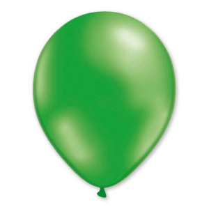 BALLOON METALLIC 13CM GREEN X1000