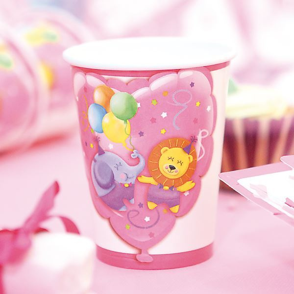 BABY GIRL PARTY CUPS CARD 250CC 10'S