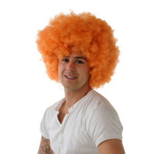 ORANGE AFRO COSTUME WIG