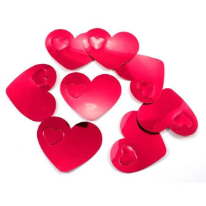 RED HEART TABLE CONFETTI 8CMX6.5CM