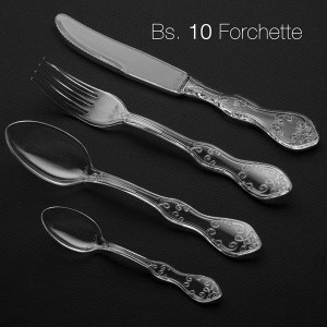 PLASTIC KNIVES 20CM DIAMOND 10'S