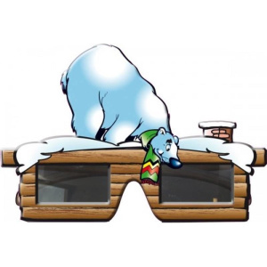 POLAR BEAR NOVELTY GLASSES