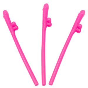 PENIS STRAWS PACK OF 8 PINK