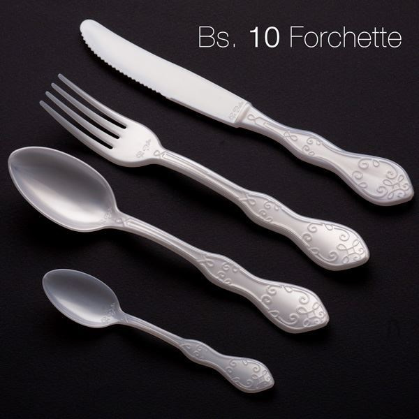 PLASTIC SPOONS 18CM PEARL 10'S