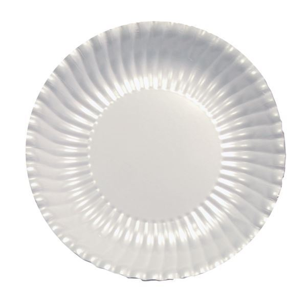 PLATES CARD 29CM PEARL WHITE 10'S