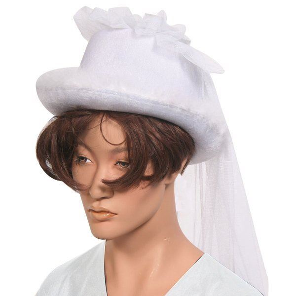 HAT WEDDING WHITE WITH VEIL