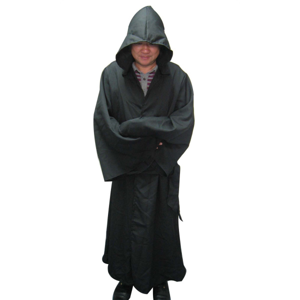 GOWN & HOOD WARRIOR BLACK LINEN MATERIAL