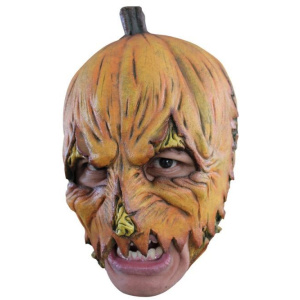 MASK HEAD CHIN STRAP PUMPKIN