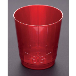 GOBLETS PASTIC CHIC 300CC RED 8'S