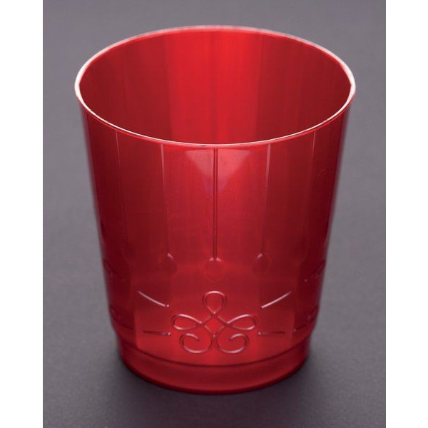 GOBLETS PASTIC CHIC 300CC RED 8'S