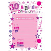 INVITATION BIRTHDAY 30TH FEMALE 20