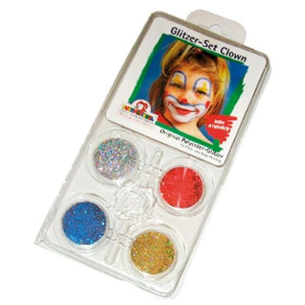 FACE PACK GLITTER MOTIF CLOWN