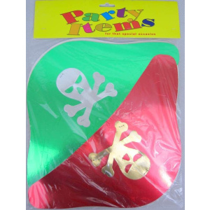 FOIL HATS PIRATE 6'S IN BAG WITH H