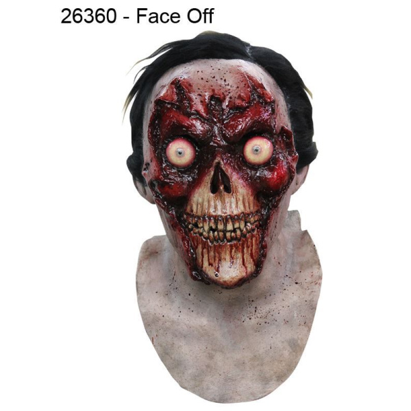 MASK HEAD ZOMBIE FACE OFF