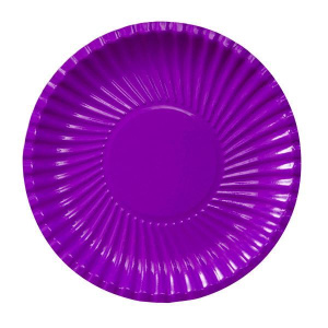 PLATES CARD 23CM PURPLE 10'S