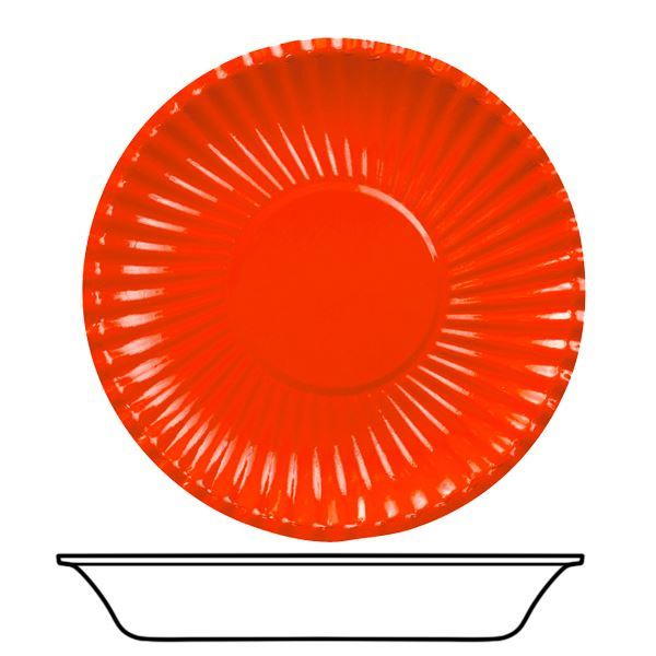 BOWLS CARD 29CM RED 10'S