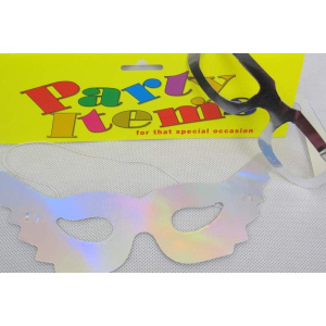 FOIL MASKS & GLASSES SILVER12S