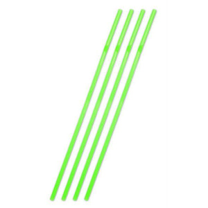 STRAWS JUMBO PLASTIC NEON GREEN