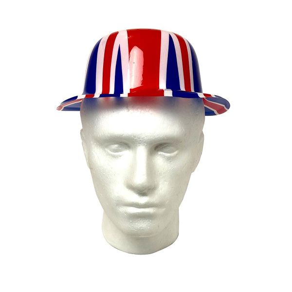 UNION JACK PLASTIC BOWLER HAT