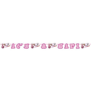 BANNER NEW ARRIVAL ITS A GIRL LETTER 3M