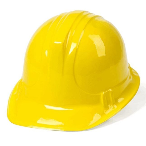 HAT PLASTIC BUILDERS YELLOW