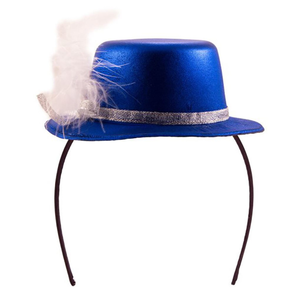 TIARA WITH HAT METALLIC BLUE