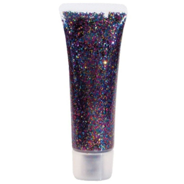 GLITTER GEL MULTI COLOURED 18ML TUBE