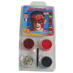 FACE PACK 4 COLOURS SPIDERBOY