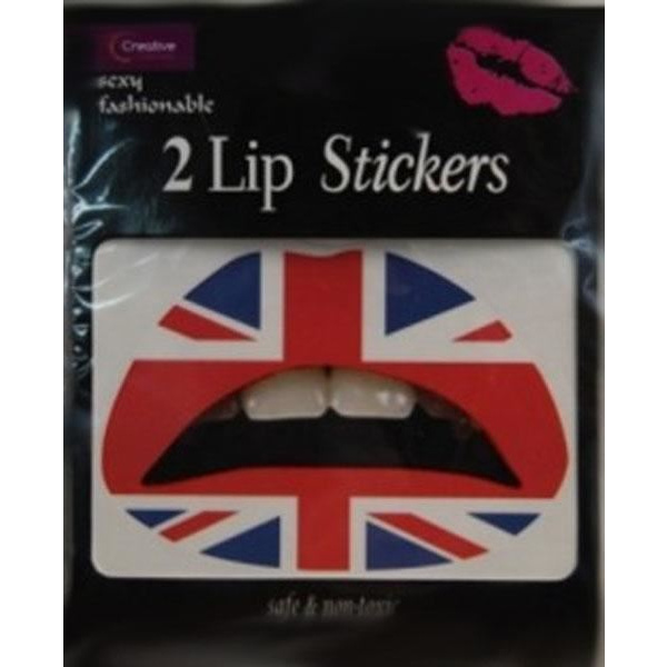 LIP TATTOO 2 IN PACKET UNION JACK