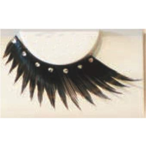 EYE LASHES RHINESTONE BLACK