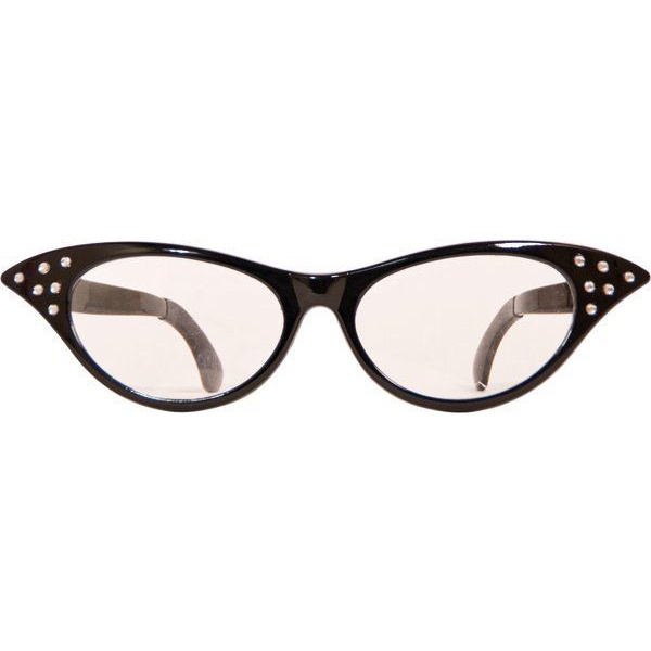 GLASSES LARGE XXL BLACK CLEAR LEN