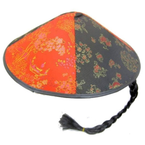 HAT CHINESE FIELD WORKER ROUND DECORATE