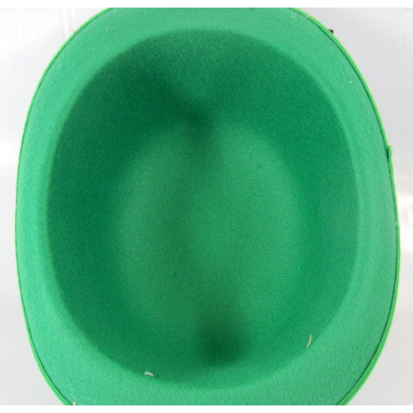 HAT BOWLER FELT GREEN ONE SIZE FITS ALL