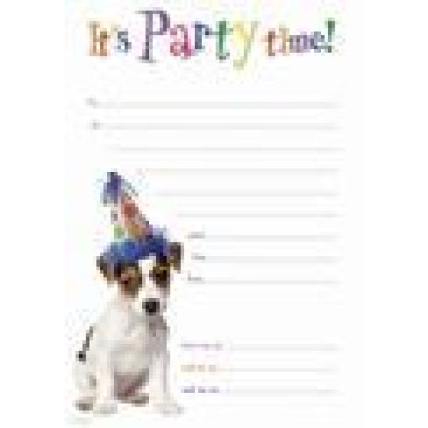 INVITATION PARTY 20 SHEETS WITH EN