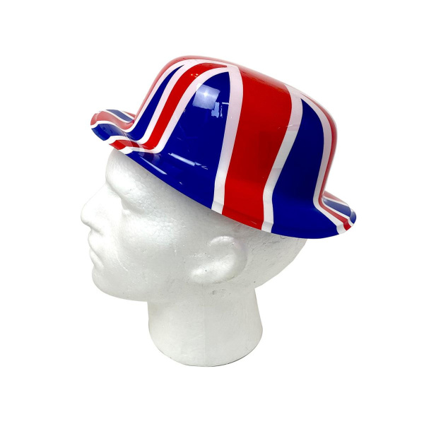 UNION JACK PLASTIC BOWLER HAT