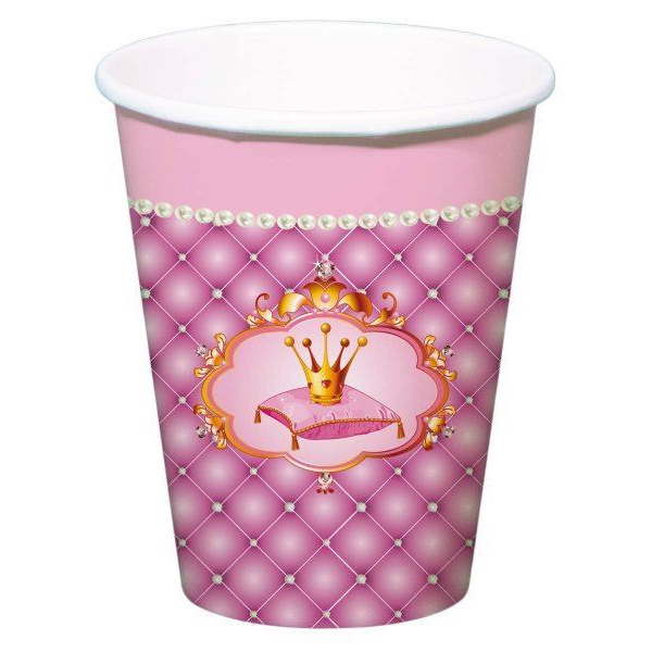 CUPS PRINCESS BIRTHDAY 250ML 6 PACKET