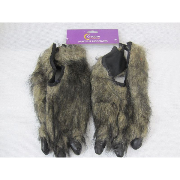 ANIMAL CLAWS (FEET COVERS) BROWN