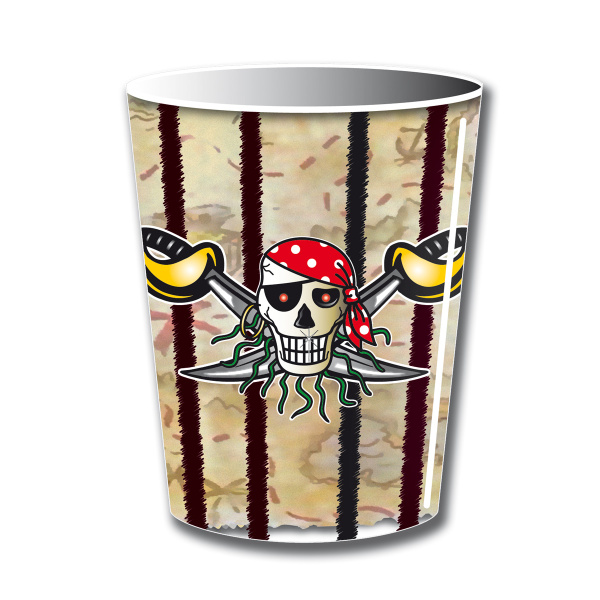 RED, BLACK AND BROWN PIRATE PARTY PACK RED BANDANA PIRATE - Image 3