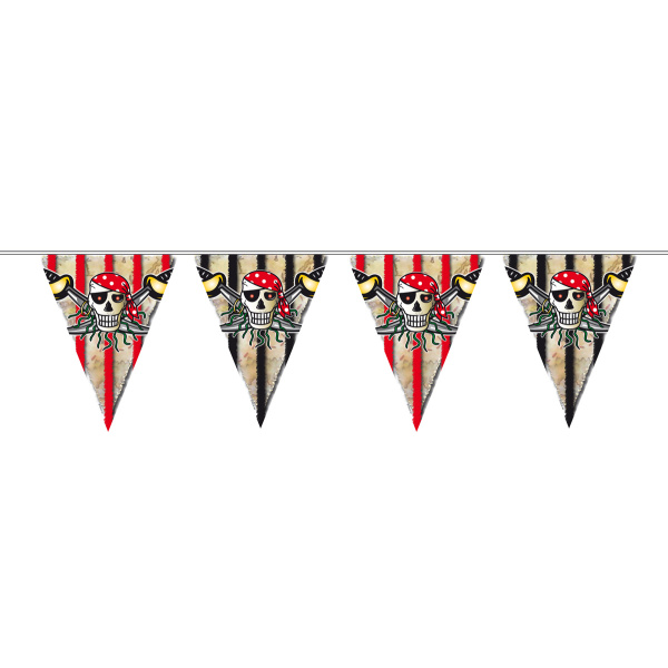 RED, BLACK AND BROWN PIRATE PARTY PACK RED BANDANA PIRATE - Image 6