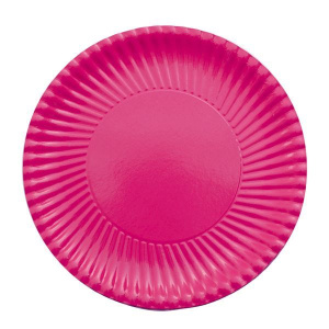 PLATES CARD 29CM FUCHSIA 10'S