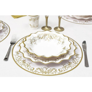 PLACE MATS IMPERIAL GOLD ROUND 6'S