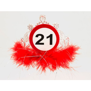 TIARA TRAFFIC SIGN 21ST BIRTHDAY