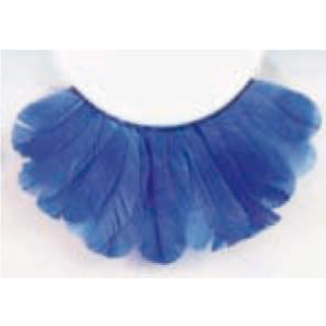 EYE LASHES FEATHER BLUE