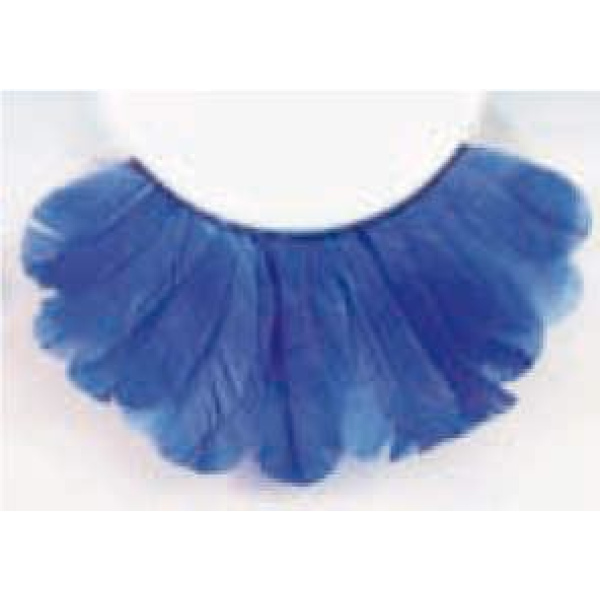 EYE LASHES FEATHER BLUE