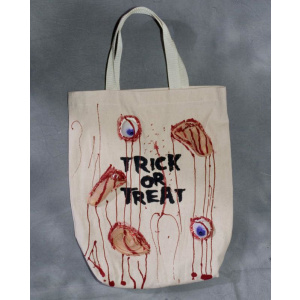 BODY PARTS GORY HALLOWEEN CANVAS BAG