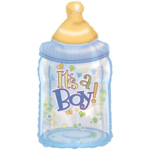 BALLOON FOIL BABY ITS A BOY BOTTLE