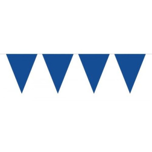 BUNTING PLAIN BLUE 10M & 15 FLAGS